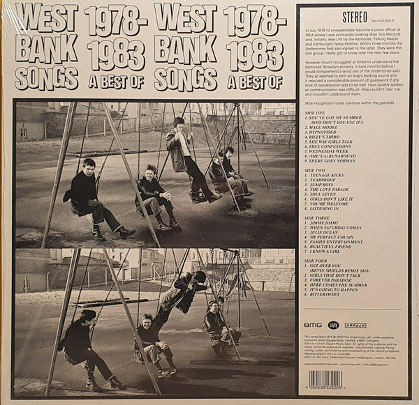 UNDERTONES, THE (ジ・アンダートンズ) - West Bank Songs 1978-1983: A Best Of (UK 限定再発パープル＆レッドヴァイナル 2xLP/ New)