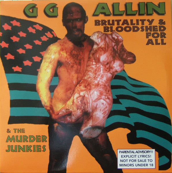 GG ALLIN & THE MURDER JUNKIES (GG アリン & ザ・マーダー・ジャンキーズ) - Brutality & Bloodshed For All (US Reissue LP / New)