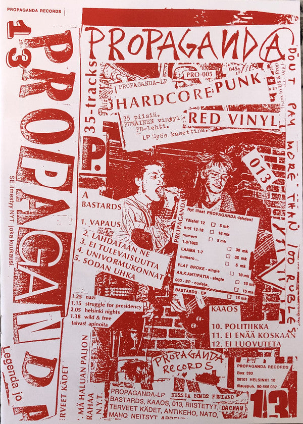 V.A. - Propaganda - Russia Bombs Finland (US 750 Limited Reissue LP / New)