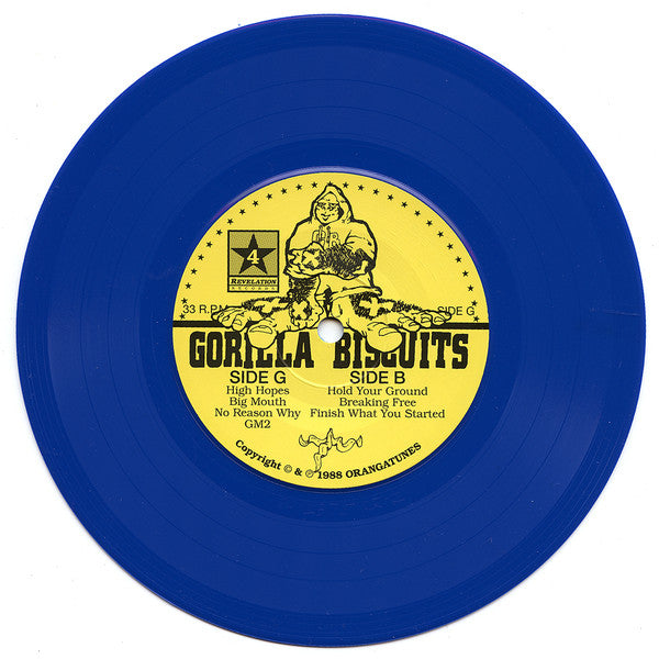 GORILLA BISCUITS (ゴリラ・ビスケッツ) - S.T. (US Ltd.Reissue Blue Vinyl 7"/ New)