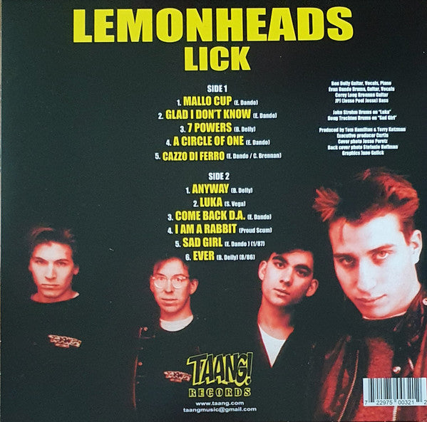 LEMONHEADS (レモンヘッズ) - Lick (US Ltd.Reissue LP/ New)