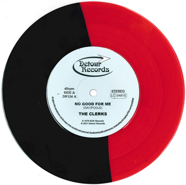 CLERKS, THE (ザ・クラークス) - No Good For Me (UK 100 Ltd.Black & Red Vinyl 7"/ New)