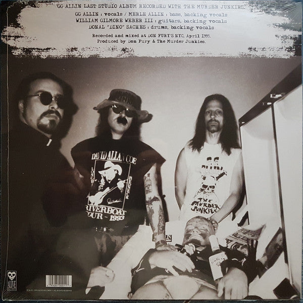 GG ALLIN & THE MURDER JUNKIES (GG アリン & ザ・マーダー・ジャンキーズ) - Brutality & Bloodshed For All (US Ltd.Reissue Blue Vinyl LP / New)