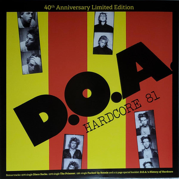 D.O.A. - Hardcore '81 (Canada 40th Anniversary Ltd.LP / New)