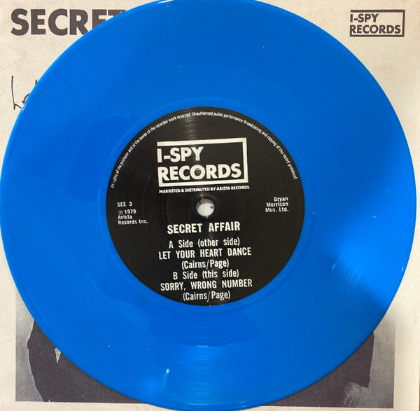 SECRET AFFAIR (シークレット・アフェア) - Let Your Heart Dance (UK Ltd.Reissue Blue Vinyl 7"/ New)