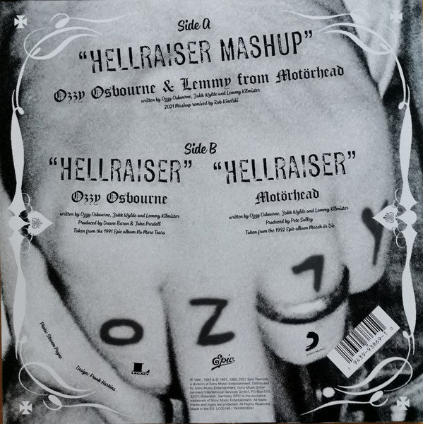 OZZY OSBOURNE + MOTORHEAD (オジー・オズボーン + モーターヘッド) - Hellraiser (EU 限定30周年記念エディション 10" / New)