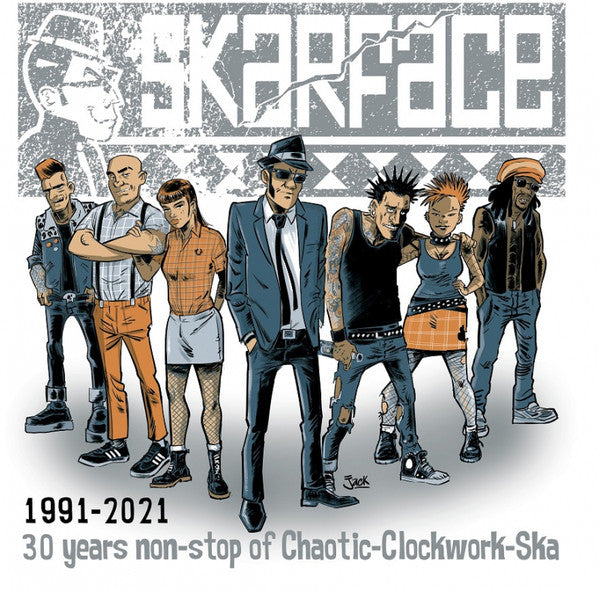 SKARFACE (スカーフェイス) - 991-2021 - 30 Years Non-stop Of Chaotic-Clockwork-Ska (German 200 Ltd.180g Splatter Vinyl LP/ New)