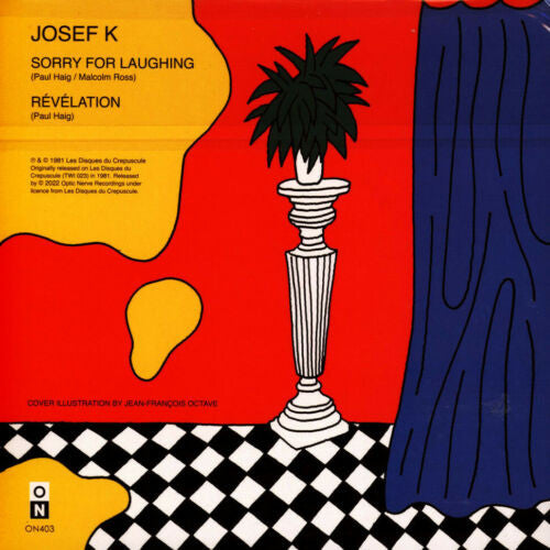 JOSEF K (ジョセフ・K)  - Sorry For Laughing (UK 限定再発イエローヴァイナル 7"/New)