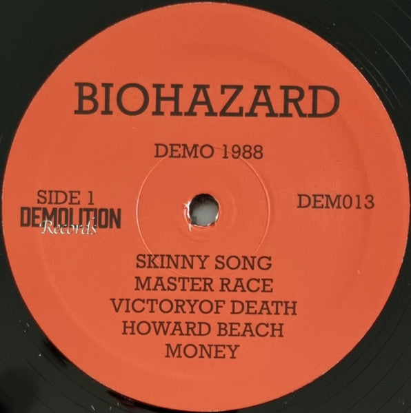 BIOHAZARD (バイオハザード) - 1988 Demo (US Ltd.Reissue LP/ New)