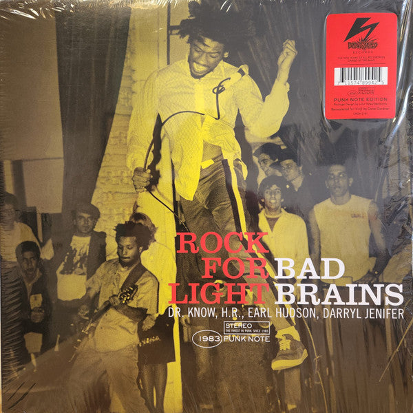 BAD BRAINS (バッド・ブレインズ) - Rock For Light - Punk Note Edition (US Ltd.Reissue LP / New)