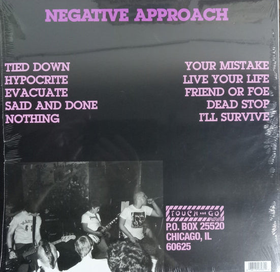 NEGATIVE APPROACH (ネガティヴ・アプローチ) - Tied Down (US 限定再発 LP/ New)