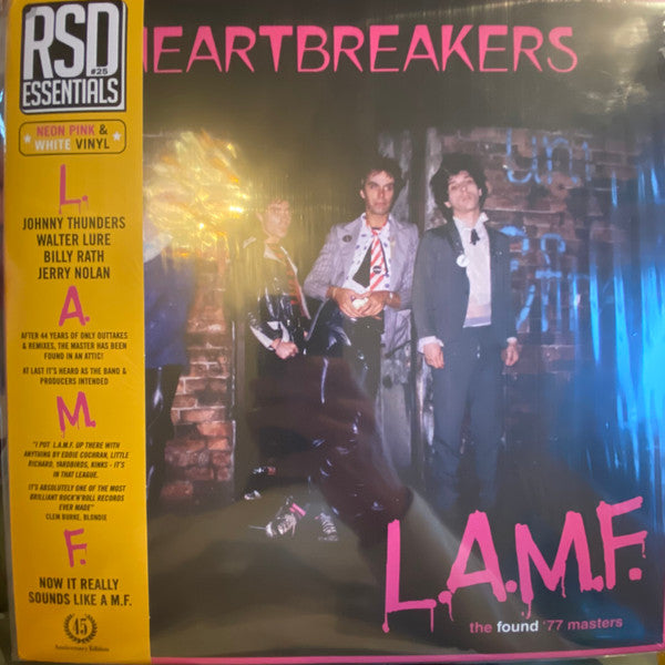 JOHNNY THUNDERS AND THE HEARTBREAKERS (ジョニー・サンダース & ザ・ハートブレイカーズ) - L.A.M.F. - the found '77 masters (US & EU 限定再発ネオン・ピンク＆ホワイトヴァイナル LP+帯/ New)
