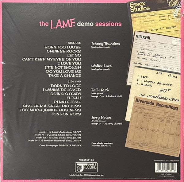 JOHNNY THUNDERS AND THE HEARTBREAKERS (ジョニー・サンダース & ザ・ハートブレイカーズ) - The  L.A.M.F. Demo Sessions (EU/US 4,000 Ltd. RSD Black Friday Pink Vinyl LP/  New) 