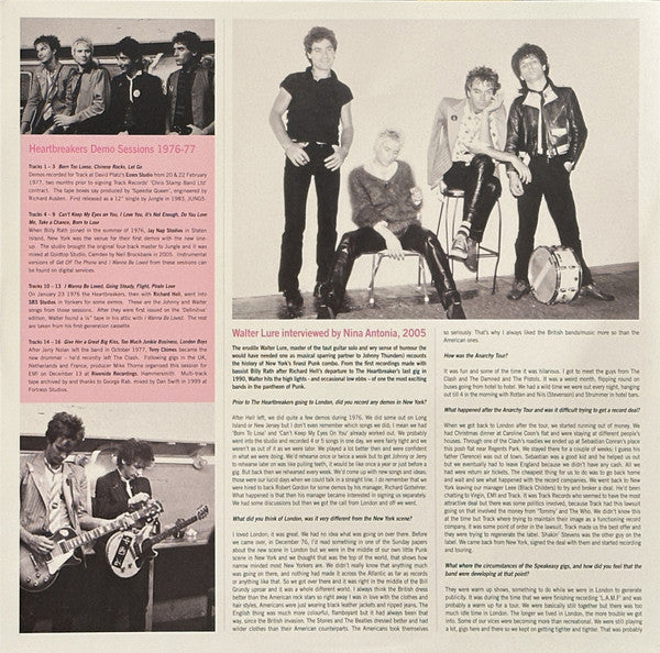 JOHNNY THUNDERS AND THE HEARTBREAKERS (ジョニー・サンダース & ザ