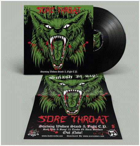 SORE THROAT (ソアー・スロウト) - Starving Wolves Stand & Fight E.P. (Italy 350枚限定プレス LP/ New)