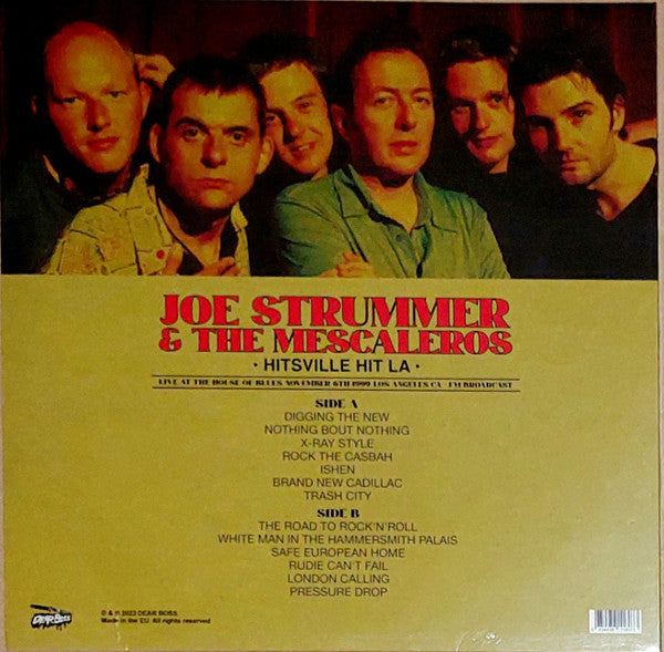 JOE STRUMMER & THE MESCALEROS (ジョー・ストラマー & ザ・メスカレロス)  - Hitsville Hit L.A. - Live At The House Of Blues, November 6th '99 (EU 300枚限定レッドヴァイナル LP/ New)