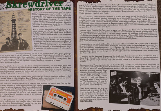 SKREWDRIVER (スクリュードライヴァー) - The Blackpool Tape 1978 (UK 120枚限定再発ナンバリング入りブラックヴァイナル片面 LP/ New)