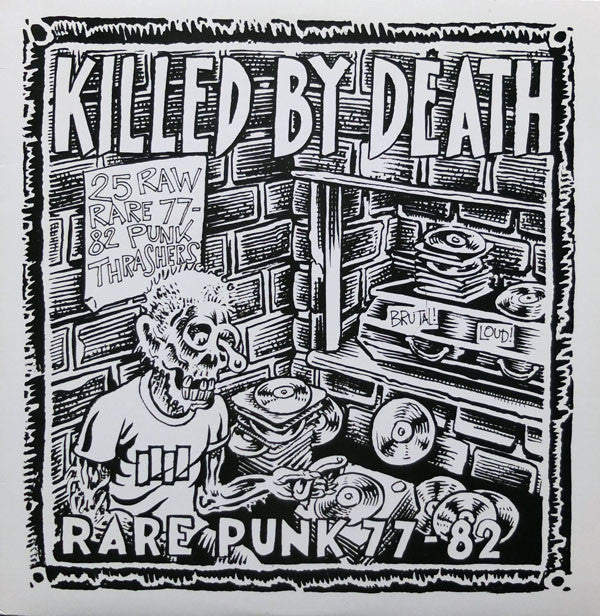 V.A. ('77-'82年各国レアパンク・コンピ)- Killed By Death #1 (US 限定再発「ブラックヴァイナル」LP / New)