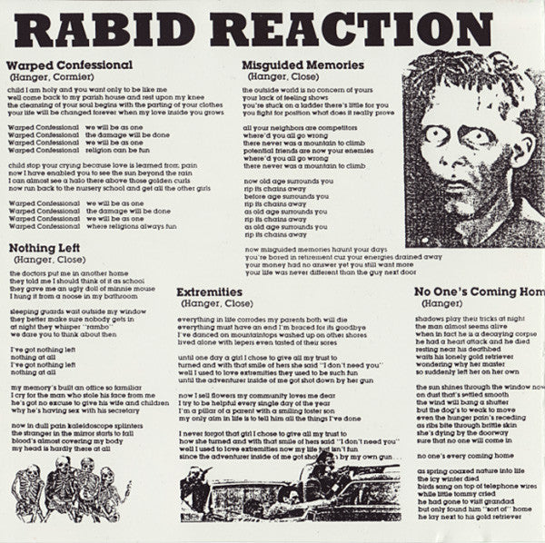 FREEZE, THE (ザ・フリーズ) - Rabid Reaction (US Ltd.Reissue LP / New)