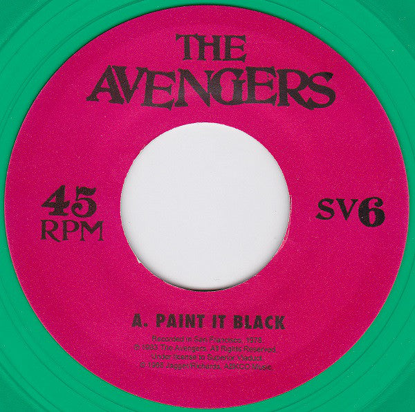 AVENGERS (アヴェンジャーズ) - Paint It Black (US Ltd.Green Vinyl 7" / New)