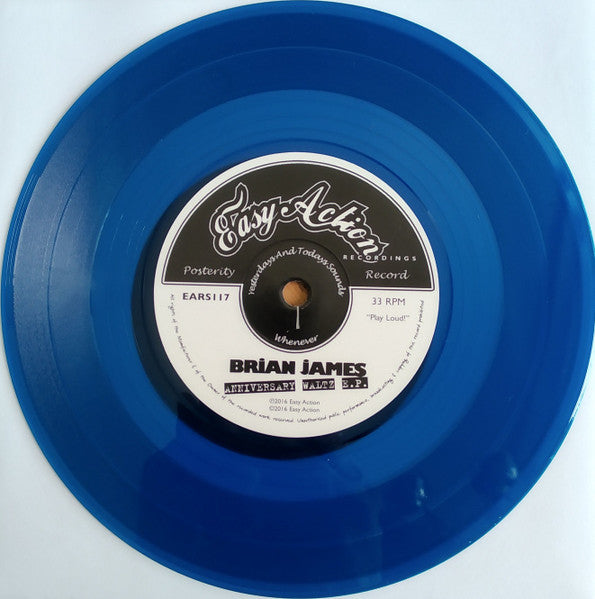 BRIAN JAMES (ブライアン・ジェイムズ) - Anniversary Waltz E.P. (UK Ltd.Blue Vinyl 7" / New)