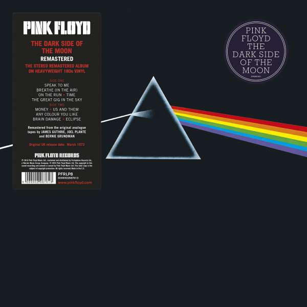 PINK FLOYD (ピンク・フロイド) - The Dark Side Of The Moon (EU 限定復刻リマスター再発180g LP+GS/New)