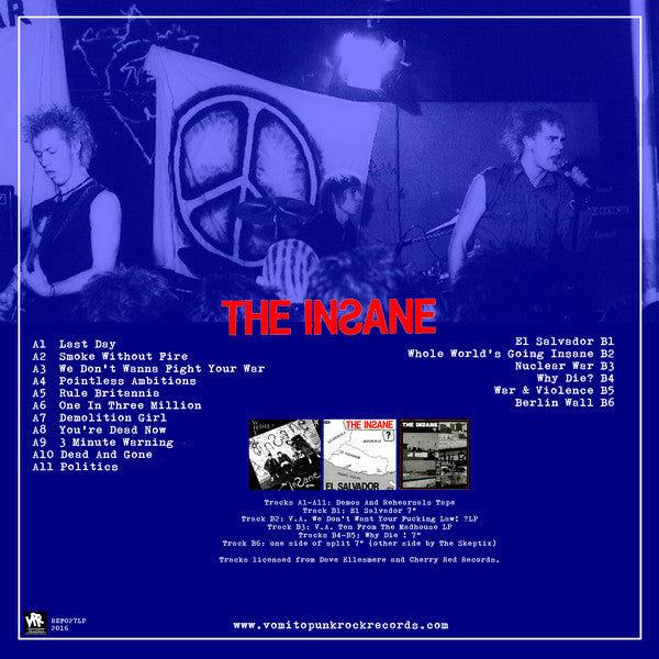 INSANE, THE (ジ・インセイン) - Demo 1981 & More.... (Spain 限定プレス LP / New)