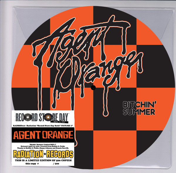 AGENT ORANGE (エージェント・オレンジ)  - Bitchin' Summer (Italy RSD  2023 限定500枚ナンバリング入りピクチャー 7"/New)
