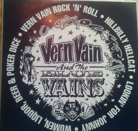 VERN VAIN AND THE BLUE VAINS (ヴァーン・ヴェイン・アンド・ザ・ブルー・ヴェイン)  - Vern Vain Rock 'N' Roll +3 (UK Limited 7" EP/廃盤 NEW)