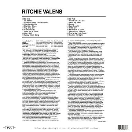 RITCHIE VALENS (リッチー・ヴァレンス)  - Ritchie Valens (EU 限定復刻ボーナス入り再発 LP/New)