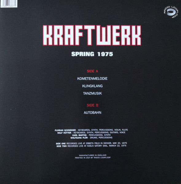 KRAFTWERK (クラフトワーク)  - Spring 1975 (UK 限定リリース LP/NEW)