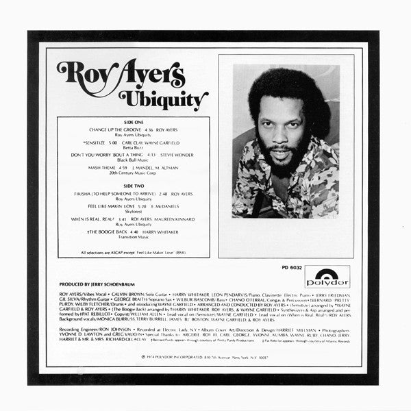 ROY AYERS UBIQUITY (ロイ・エアーズ)  - Change Up The Groove (US Ltd.Reissue LP/New)