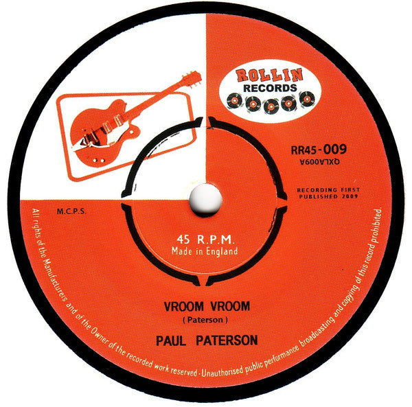 PAUL PATERSON (ポール・ペイターソン)  - Vroom Vroom / Feelin' Good (UK Limited 7"/NEW)