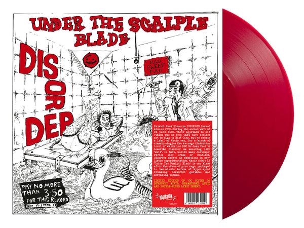 DISORDER (ディスオーダー) - Under The Scalpel Blade (Italy 500枚限定再発レッドヴァイナル LP/New)