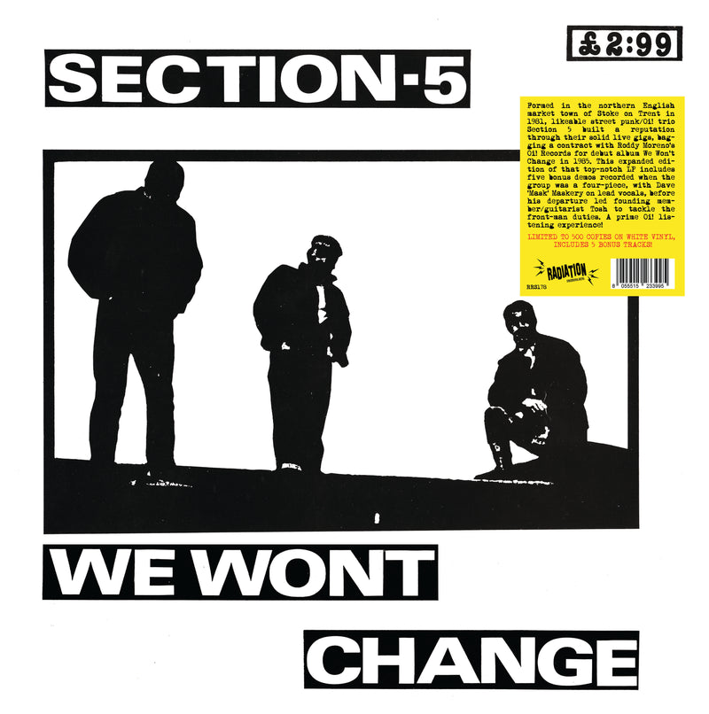 SECTION 5 (セクション 5)  - We Won't Change (Italy RSD 2023 限定500枚再発ホワイトヴァイナル LP/ New)