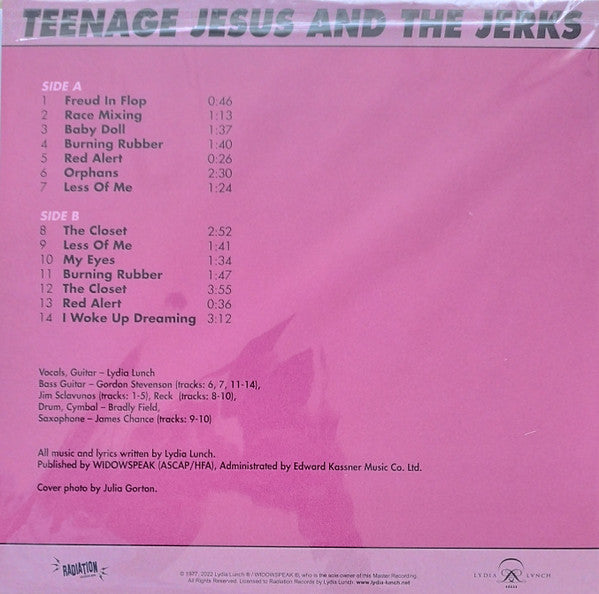 TEENAGE JESUS & THE JERKS (ティーンエイジ・ジーザス・アンド・ザ・ジャークス)  - S.T. (US 500枚限定復刻再発ピンクヴァイナル LP/NEW)