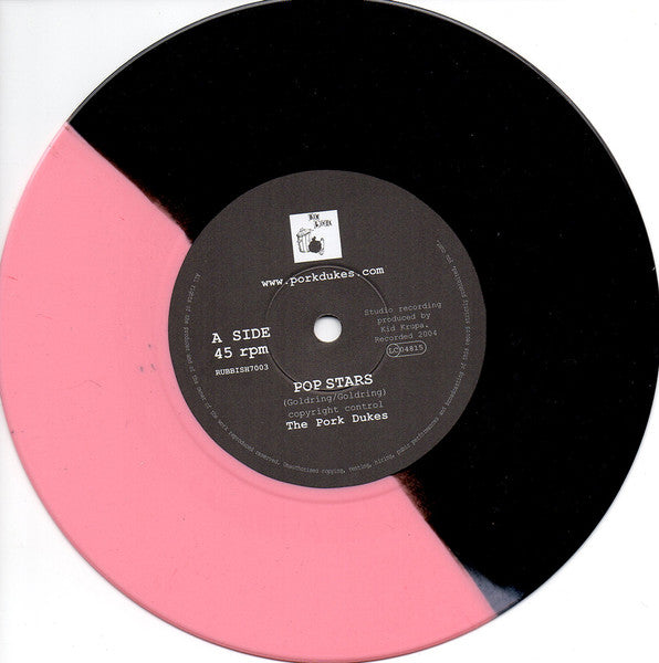 PORK DUKES, THE (ザ・ポーク・デュークス)  - Pop Stars  (UK 500枚限定ピンク＆ブラックマーブルヴァイナル 7"「廃盤 New」)