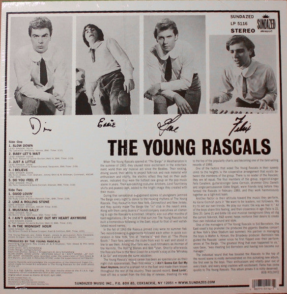 RASCALS (YOUNG RASCALS) (ラスカルズ [ヤング・ラスカルズ])  - The Young Rascals (US Ltd.Reissue HQ Vinyl Stereo LP/New)