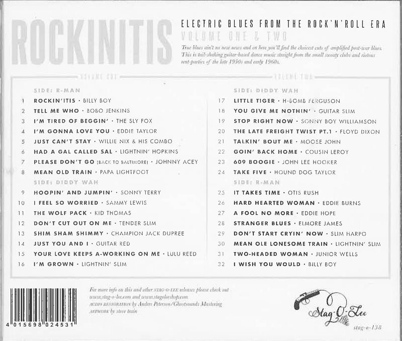 V.A. (ロッキン・ブルース編集シリーズ)  - Rockinitis Vol.1& 2 (German 限定 CD/New)