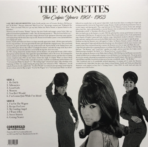 RONETTES (ロネッツ)  - The Colpix Years (1961-1963) (EU 限定リリース180g 「HQ＝高音質」 LP/New)