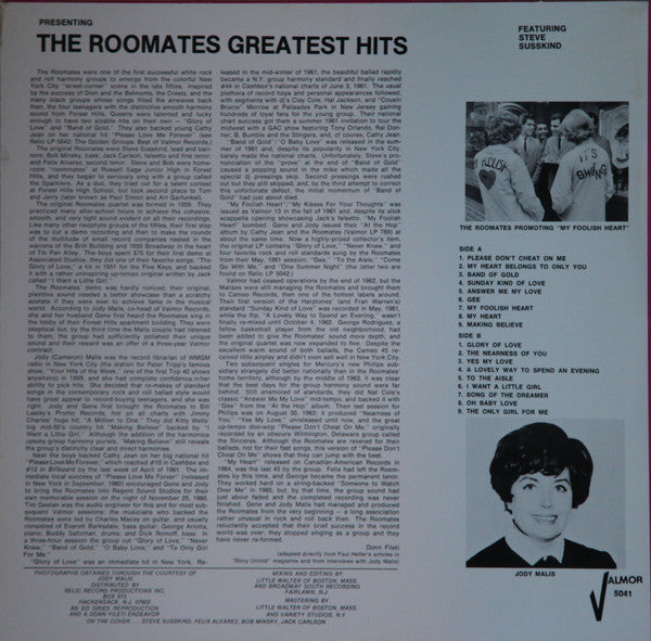 ROOMATES (ルームメイツ)  - Greatest Hits (US RELIC社監修限定 LP/New)