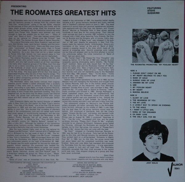 ROOMATES (ルームメイツ)  - Greatest Hits (US Limited LP/New)