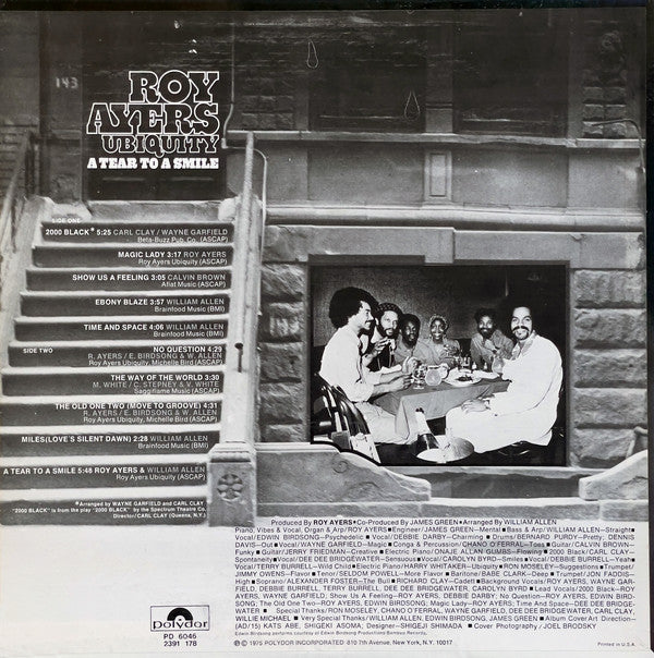 ROY AYERS UBIQUITY (ロイ・エアーズ・ユビキティ)  - A Tear To A Smile (US 限定復刻再発 LP/New)