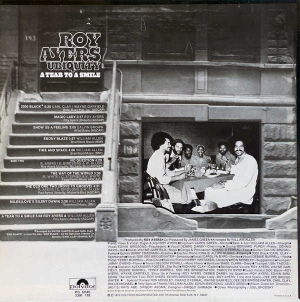 ROY AYERS UBIQUITY (ロイ・エアーズ・ユビキティ)  - A Tear To A Smile (US Ltd.Reissue LP/New)