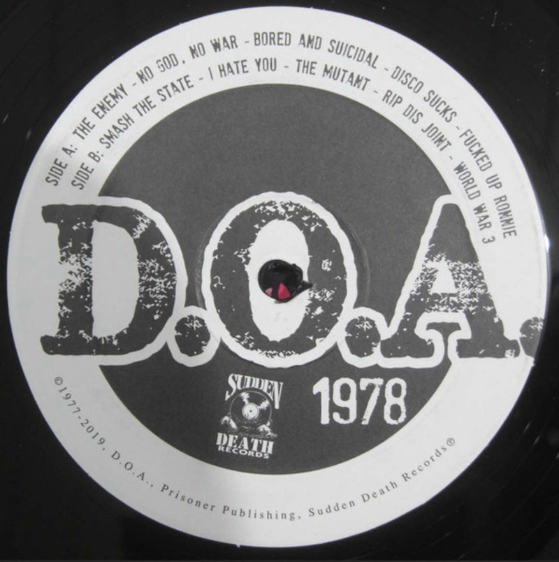 D.O.A. - 1978 (Canada Limited 2xLP/ New)