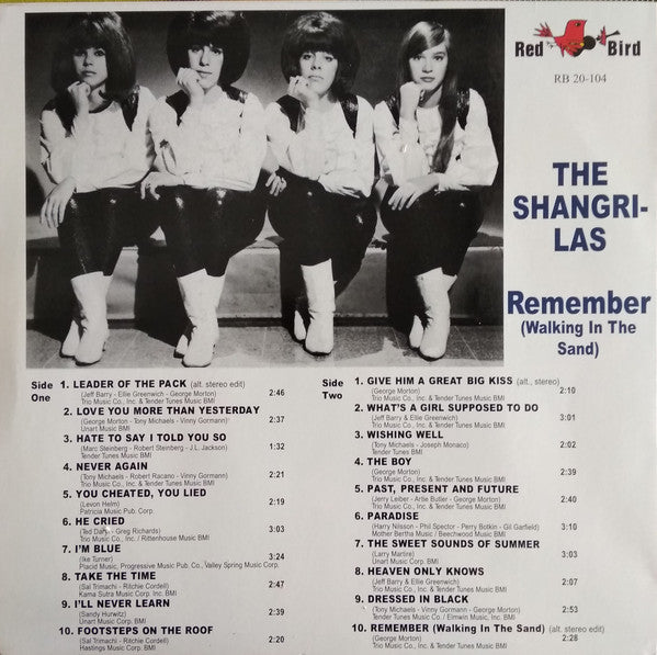 SHANGRI-LAS (シャングリ・ラス)  - Remember (Walking In The Sand) (EU Ltd.LP/New)
