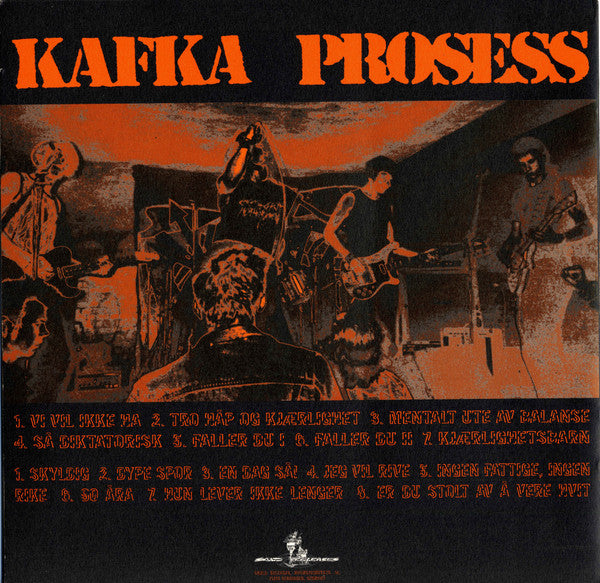 KAFKA PROSESS (カフカ・プロセス)  - Ingen Fattige, Ingen Rike (German 限定プレス LP「廃盤 New」)