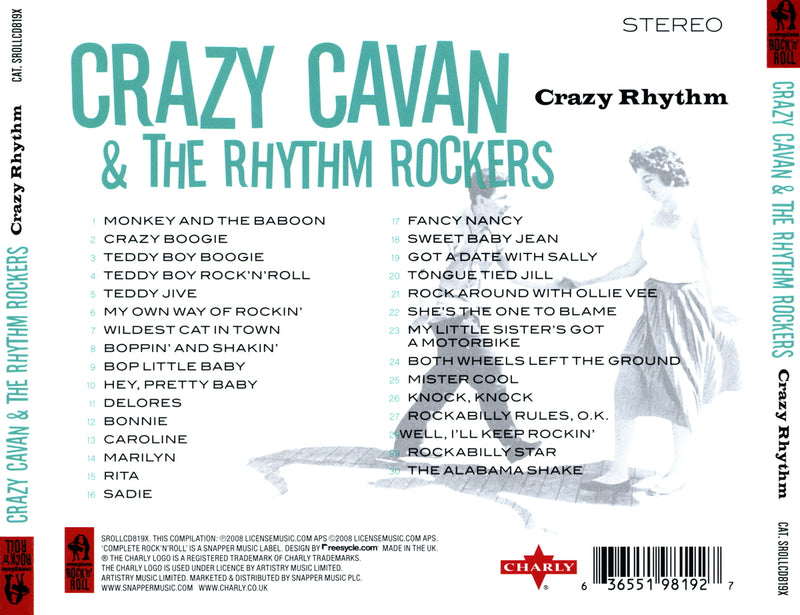 CRAZY CAVAN & THE RHYTHM ROCKERS (クレイジー・キャヴァン&ザ・リズムロッカーズ)  - Crazy Rhythm (UK 限定リリース CD/NEW)