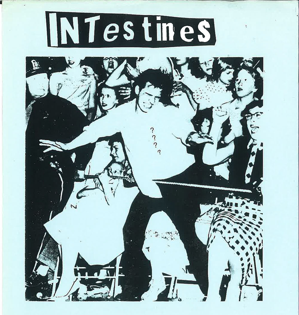 INTESTINES (インテスティンズ)  - Life In A Cardboard Box (UK 限定ナンバリング入り正規再発 7"/水色ジャケ「廃盤 New」)