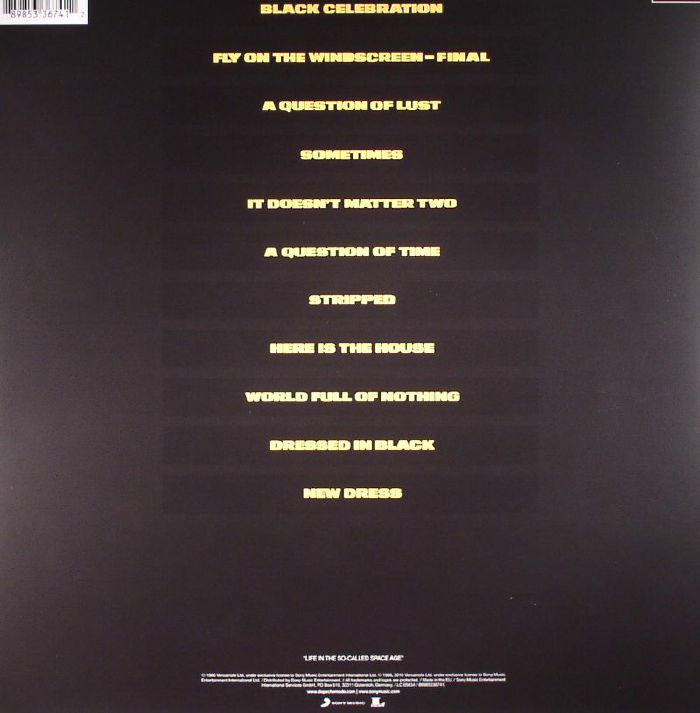 DEPECHE MODE (デペッシュ・モード)  - Black Celebration (EU 限定復刻リマスター再発180グラム重量 LP/NEW)